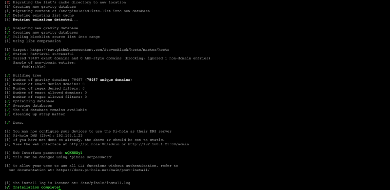 File:Pi-hole post-install confirmare cli.png